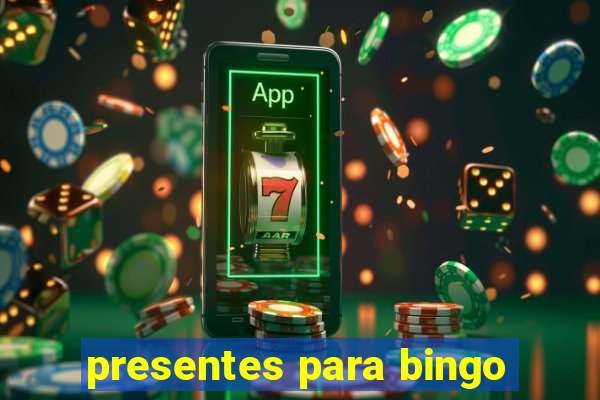 presentes para bingo